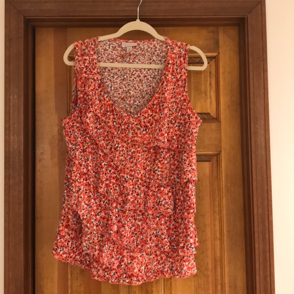 Ruffled Tank.
